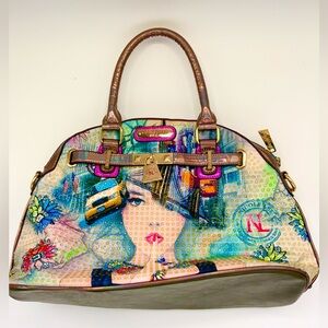 Nicole Lee NYC Pop Art Dome Satchel – Limited Edition Chic